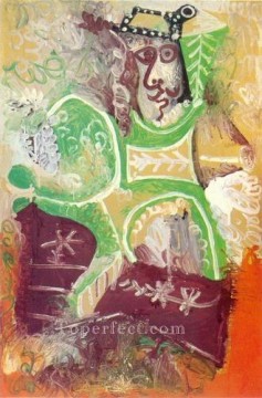  chapeau Painting - Homme au chapeau 1970 Cubism